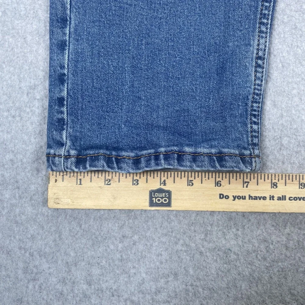 Levi's 505 Regular Fit Jeans Mens 34x30 Blue Straight Leg Stretch